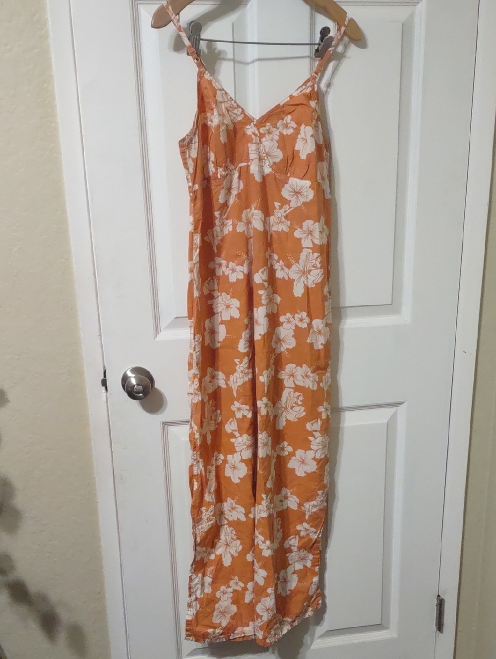 Funky People Orange Cotton Summer Dress Size M